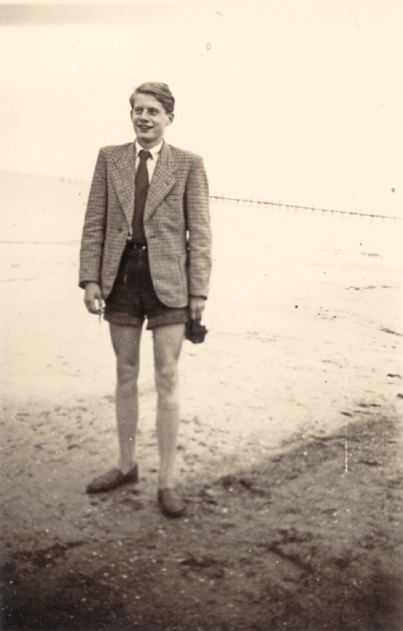 young man with short trousers